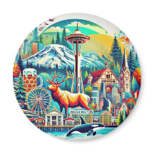 Washington State Äventyr Magnet