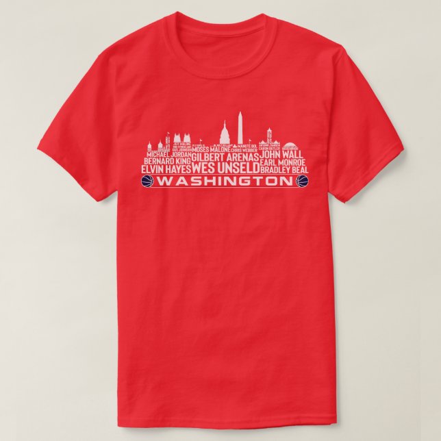 Washington State Basketball Team - alla tidsläsnin T Shirt (Design framsida)