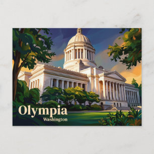 Washington State Capitol USA Vykort