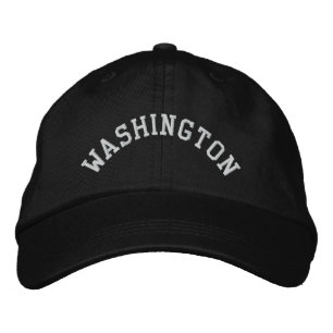Washington State Embroized Broderad Keps
