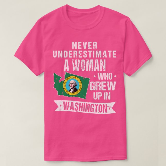 Washington State Home T Shirt (Design framsida)