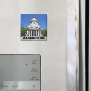 Washington State Huvudstad Bygger fotfoto Magnet