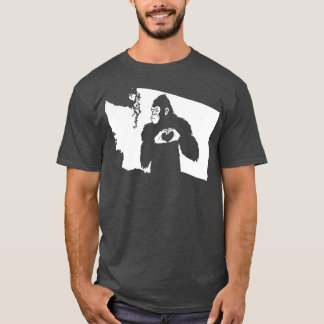 Washington State Karta T Shirt