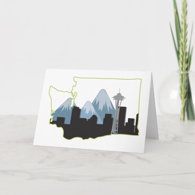 Washington State Kort (Framsida)