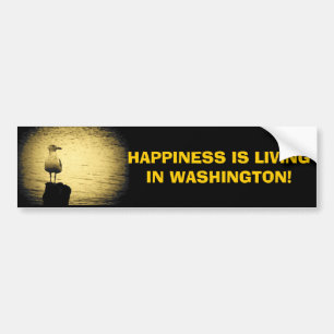 Washington State Living Happity Member Bildekal