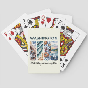 Washington State - Misty & Mugg på morgonen Casinokort