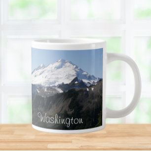 Washington State Mount Baker Photo Jumbo Mugg