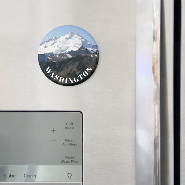Washington State Mount Baker Photo Magnet (In Situ (Fridge))