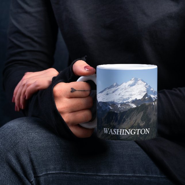 Washington State Mount Baker Photo Mugg (In Situ Held)