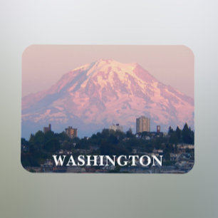 Washington State Mount Rainier liggande Magnet