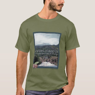 Washington State Poster Art T Shirt
