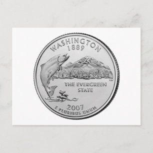 Washington State Quarter-bild Vykort