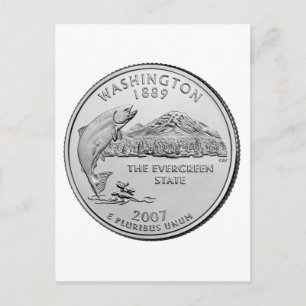 Washington State Quarter Vykort