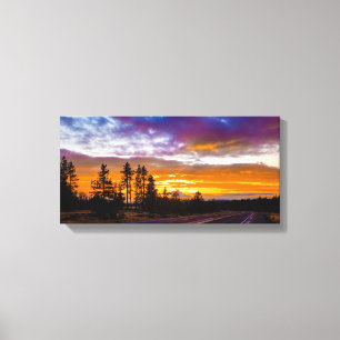Washington State Sunset Canvastryck