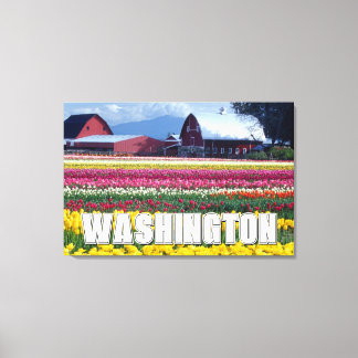 Washington State | Tulpanfält Canvastryck