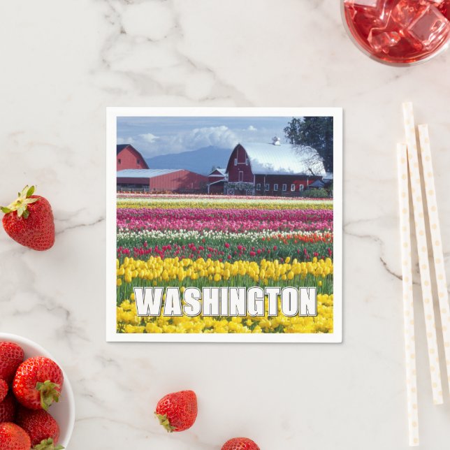 Washington State | Tulpanfält Pappersservett (Insitu)