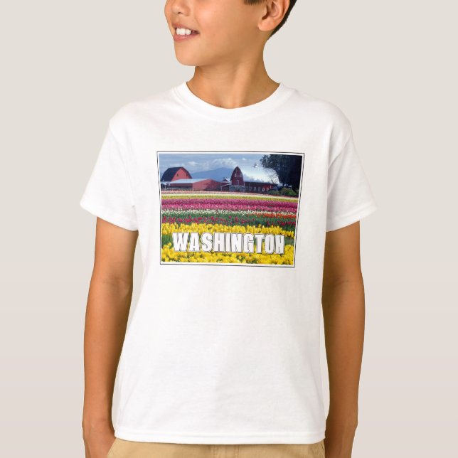 Washington State | Tulpanfält T Shirt (Framsida)