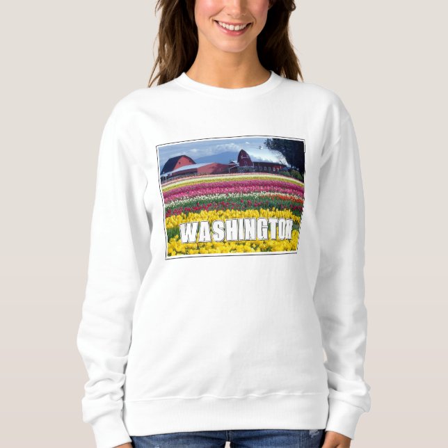 Washington State | Tulpanfält T Shirt (Framsida)