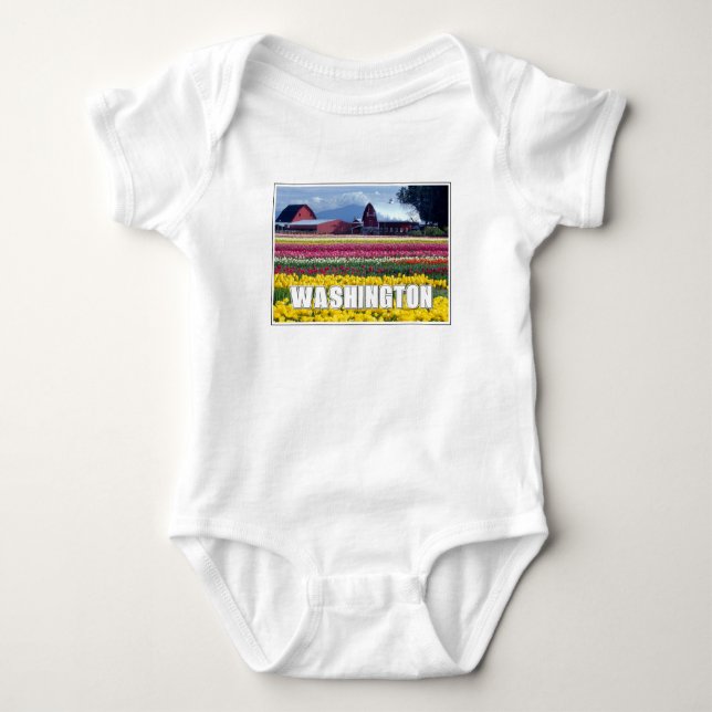 Washington State | Tulpanfält T Shirt (Framsida)