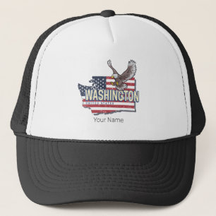 Washington State United Stater Karta USA Souvenir Keps