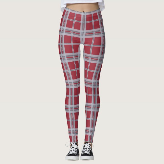 Washington State Universiteten Cougar Tartan Leggings (Framsida)