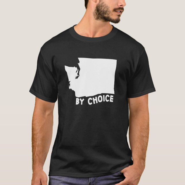 Washington State US Home Karta by Choice T Shirt (Framsida)
