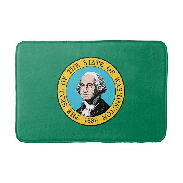 Washington Statlig flagga Badrumsmatta (Framsidan)