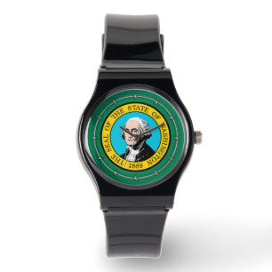 Washington Statlig flagga Design Armbandsur