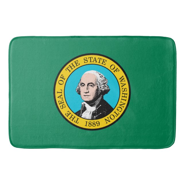 Washington Statlig flagga Design Badrumsmatta (Framsidan)