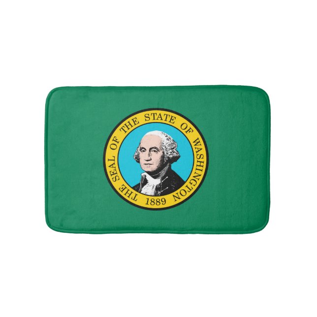 Washington Statlig flagga Design Badrumsmatta (Framsidan)