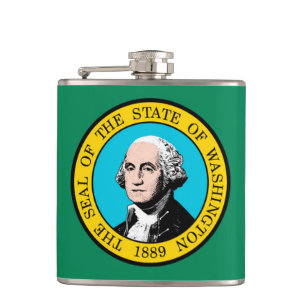 Washington Statlig flagga Design Fickplunta