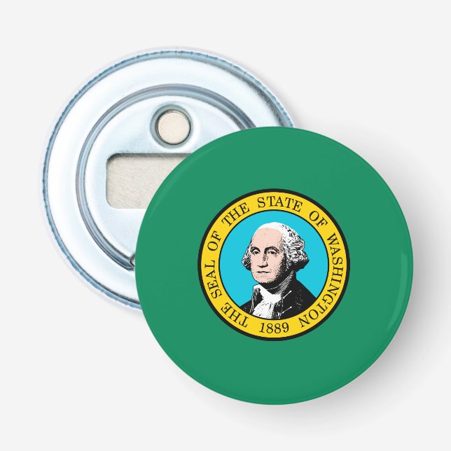 Washington Statlig flagga Design Flasköppnare (Framsidan)
