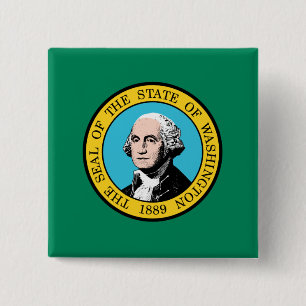 Washington Statlig flagga Knapp
