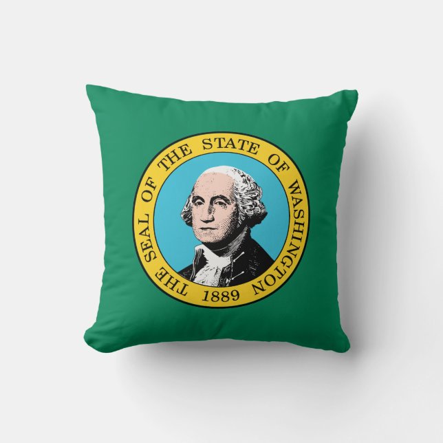 Washington Statlig flagga Kudde (Framsida)