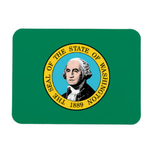 Washington Statlig flagga Magnet