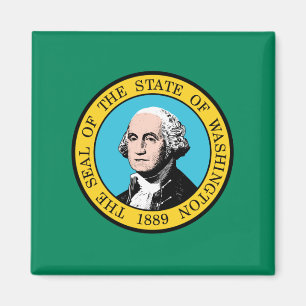 Washington Statlig flagga Magnet