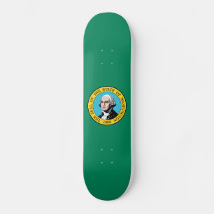 Washington Statlig flagga Mini Skateboard Bräda 18,5 Cm