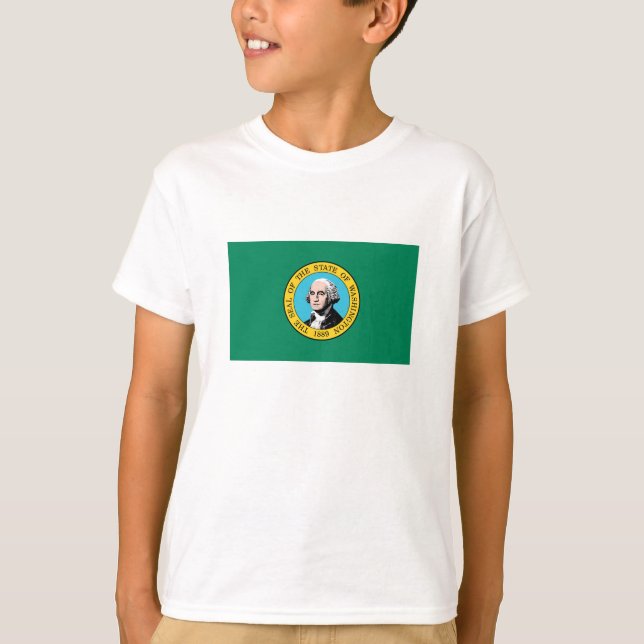 Washington Statlig flagga T Shirt (Framsida)