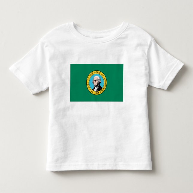 Washington Statlig flagga T Shirt (Framsida)