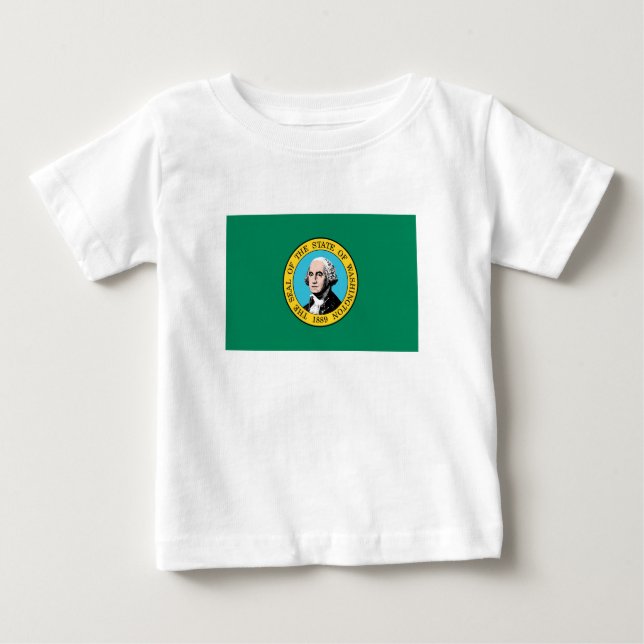 Washington Statlig flagga T Shirt (Framsida)