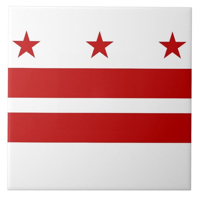 Washington Statlig flagga Tile Kakelplatta (Framsidan)
