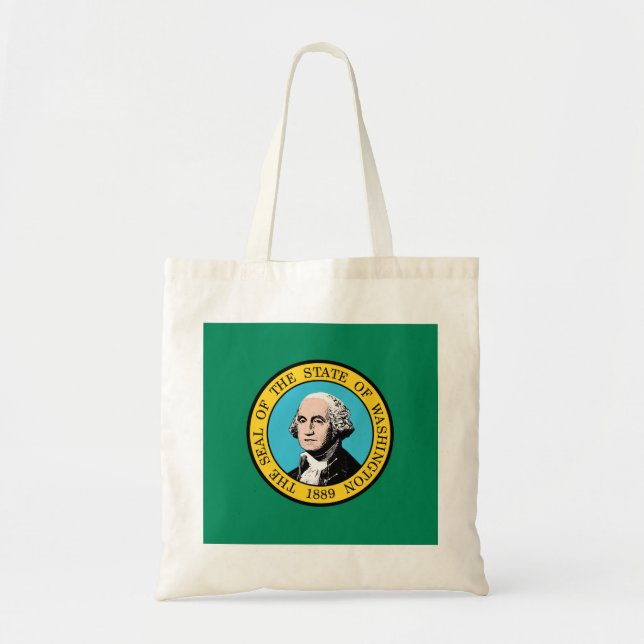 Washington Statlig flagga Tygkasse (Framsidan)