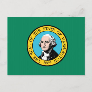 Washington Statlig flagga Vykort