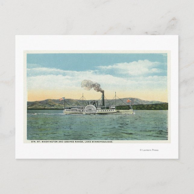 Washington Steamer, Ossipee Range View Vykort (Framsida)