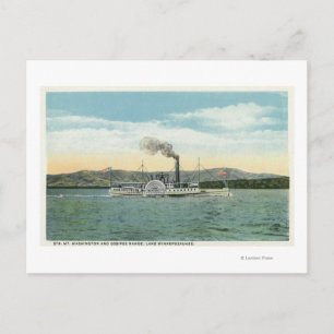 Washington Steamer, Ossipee Range View Vykort