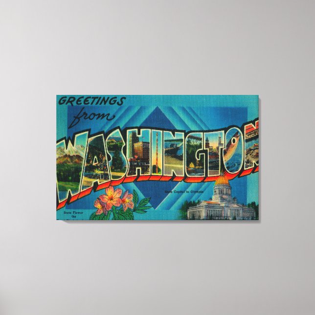 Washington - Stora Brev Scenes 2 Canvastryck (Framsida)