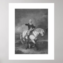 Washington tar emot en hälsning i Trenton Poster