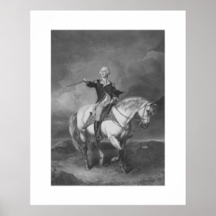 Washington tar emot en hälsning i Trenton Poster