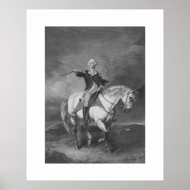 Washington tar emot en hälsning i Trenton Poster (Framsidan)