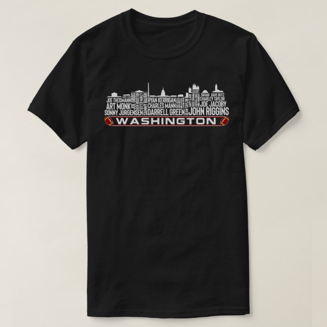 Washington Team All Time Legends Washington DC Sk T Shirt (Design framsida)